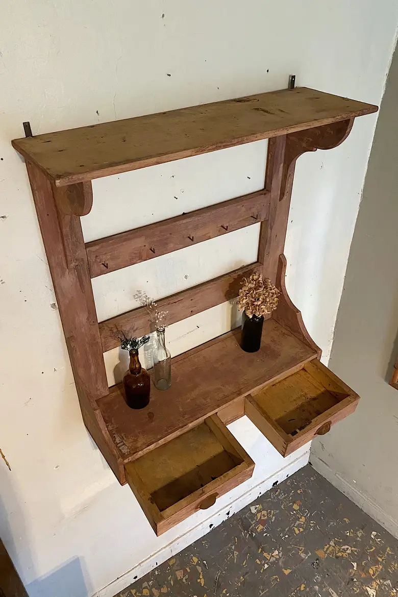 Étagère de cuisine en bois Début XXème
