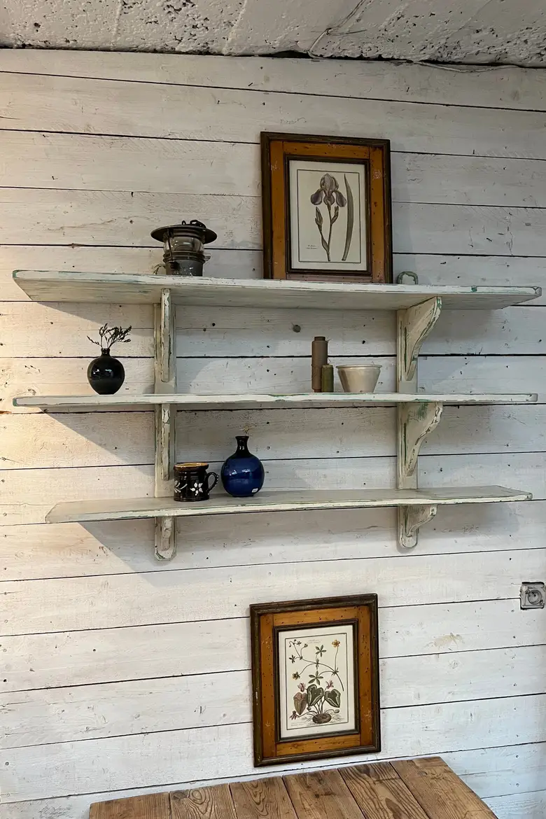 Étagère de cuisine en bois Début XXème