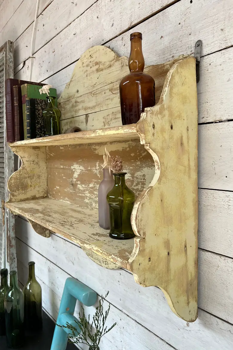 Étagère de cuisine en bois Début XXème