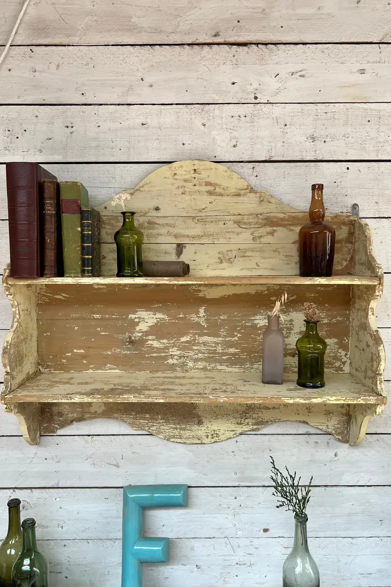 Étagère de cuisine en bois Début XXème