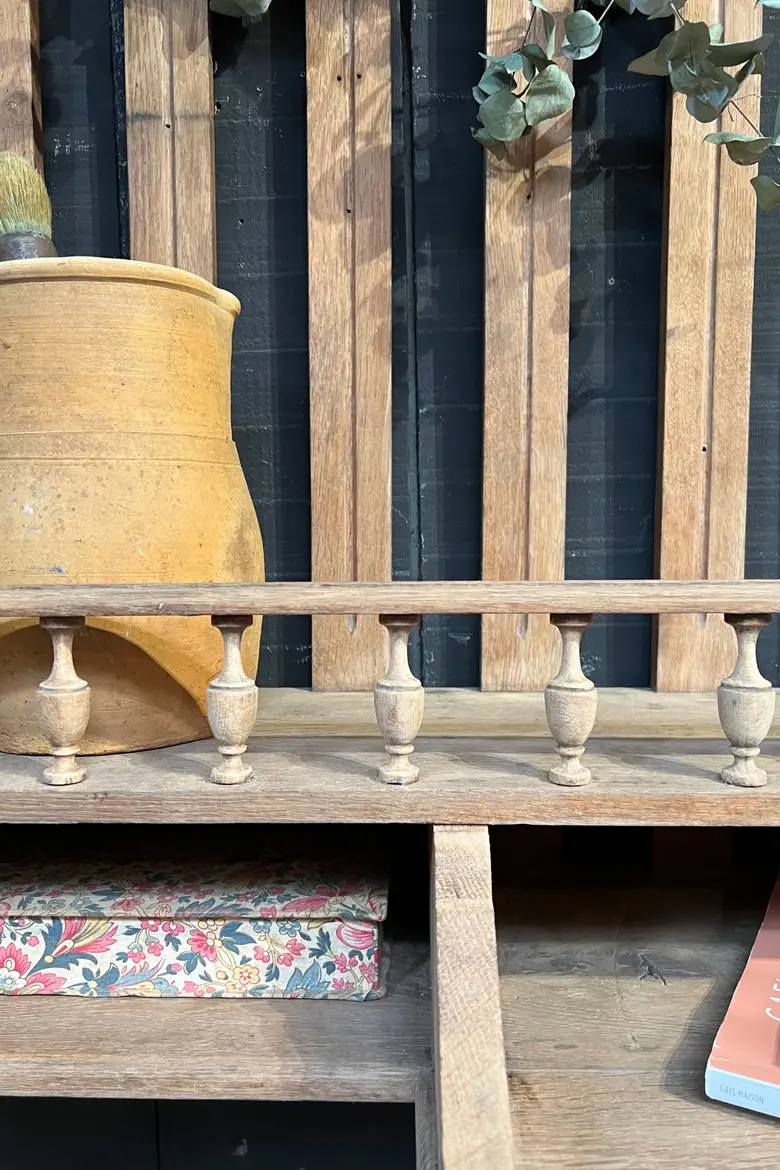 Étagère de cuisine en chêne Début XXème