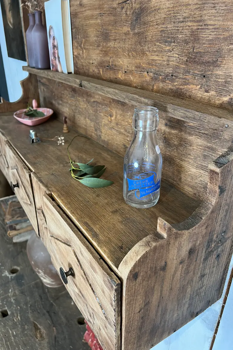 Étagère de cuisine en chêne Début XXème