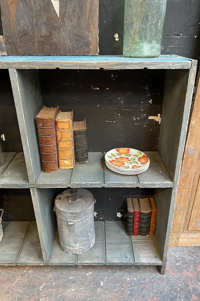 Étagère d’épicerie en bois Années 60