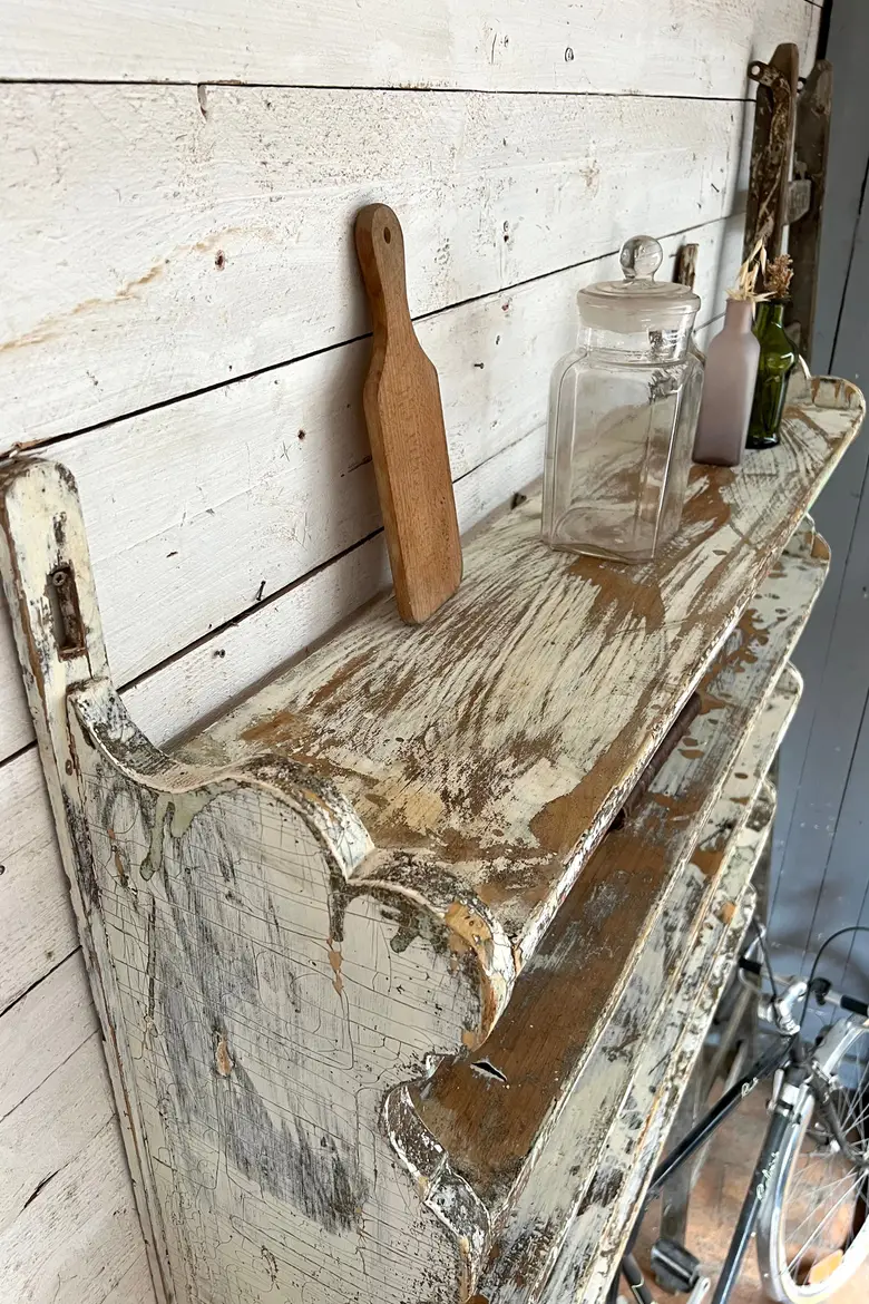 Étagère murale patinée Début XXème