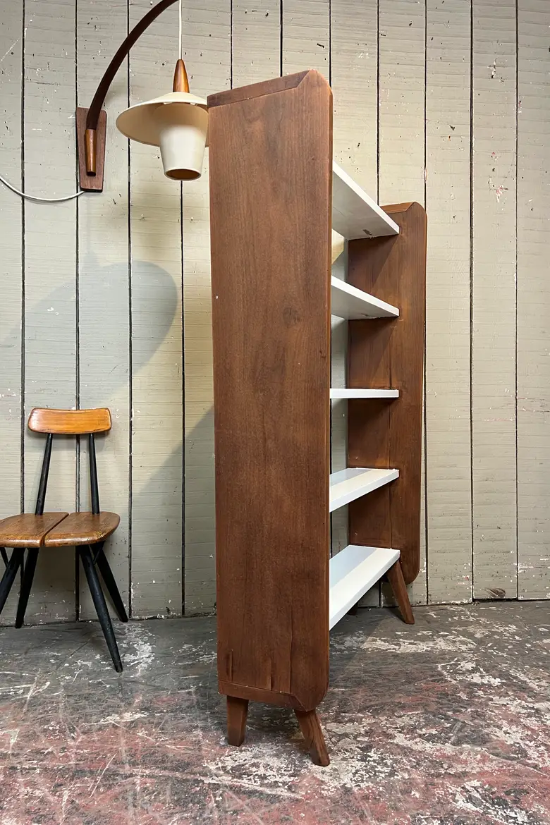 Étagère scandinave vintage en palissandre