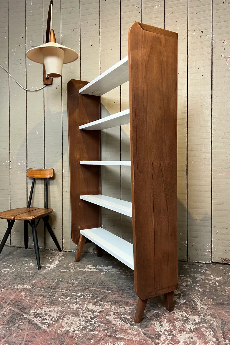 Étagère scandinave vintage en palissandre