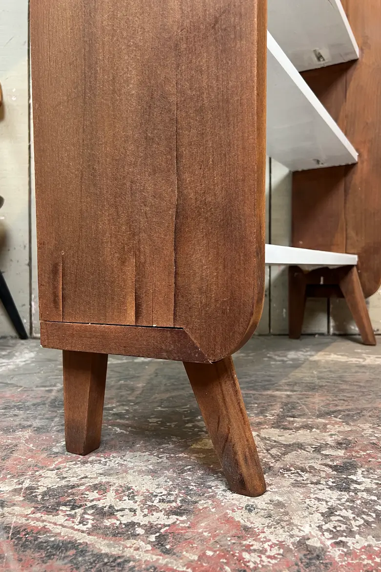 Étagère scandinave vintage en palissandre