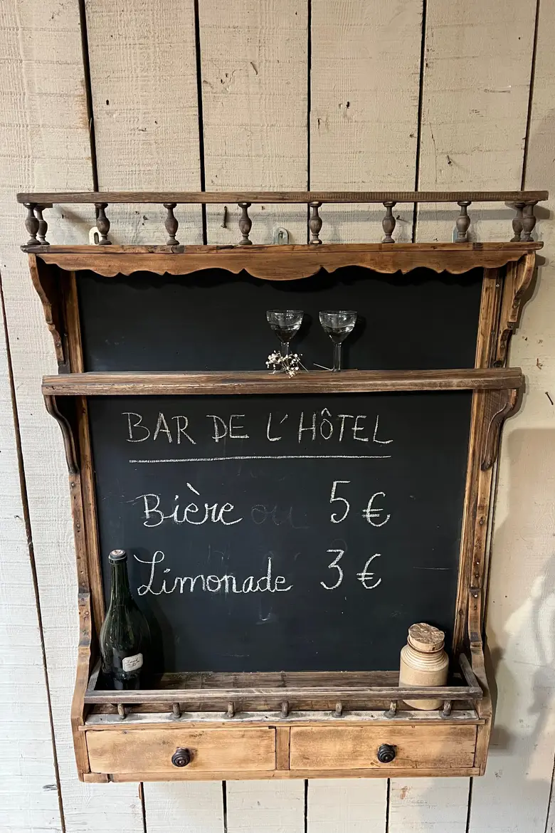 Étagère tableau de cuisine en bois Début XXème