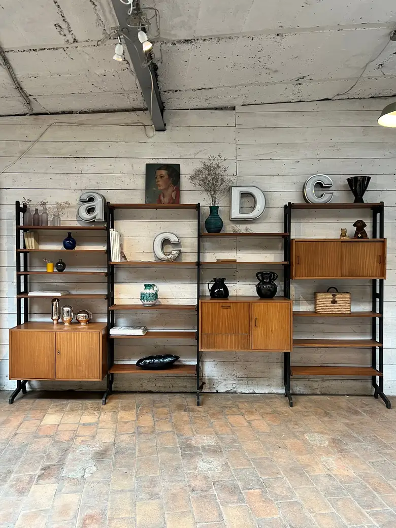 Étagère Wall unit scandinave Années 60
