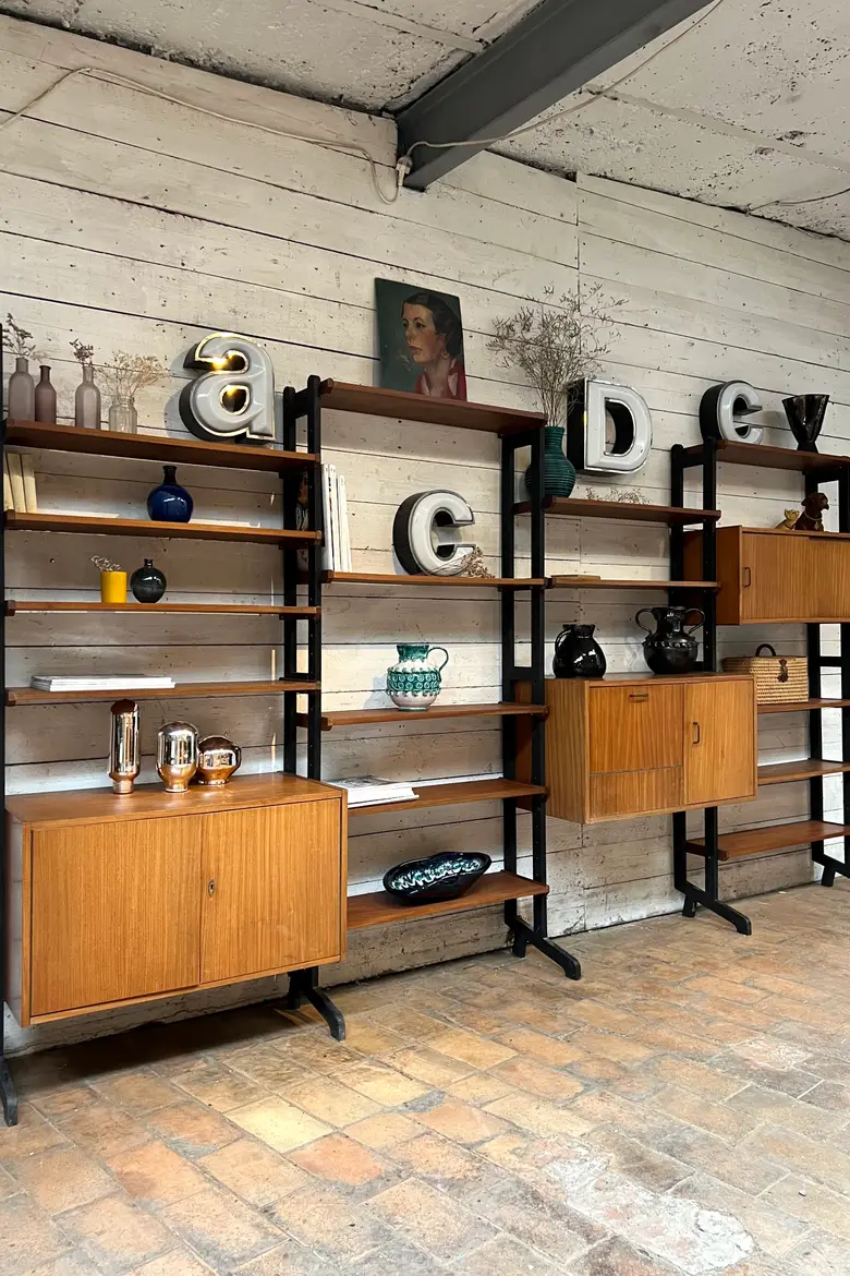 Étagère Wall unit scandinave Années 60