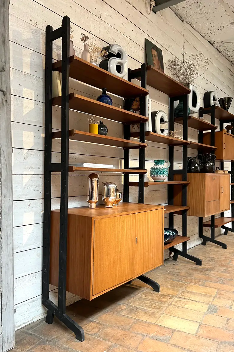 Étagère Wall unit scandinave Années 60