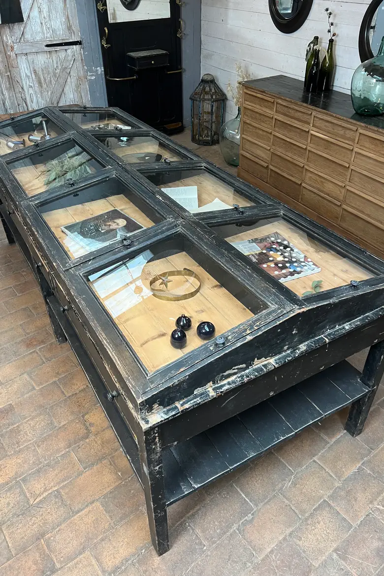 Exceptionnelle vitrine de musée