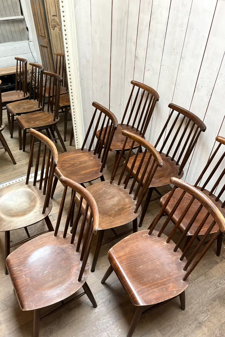 Chaises Fanett Tapiovaara vintage Années 60