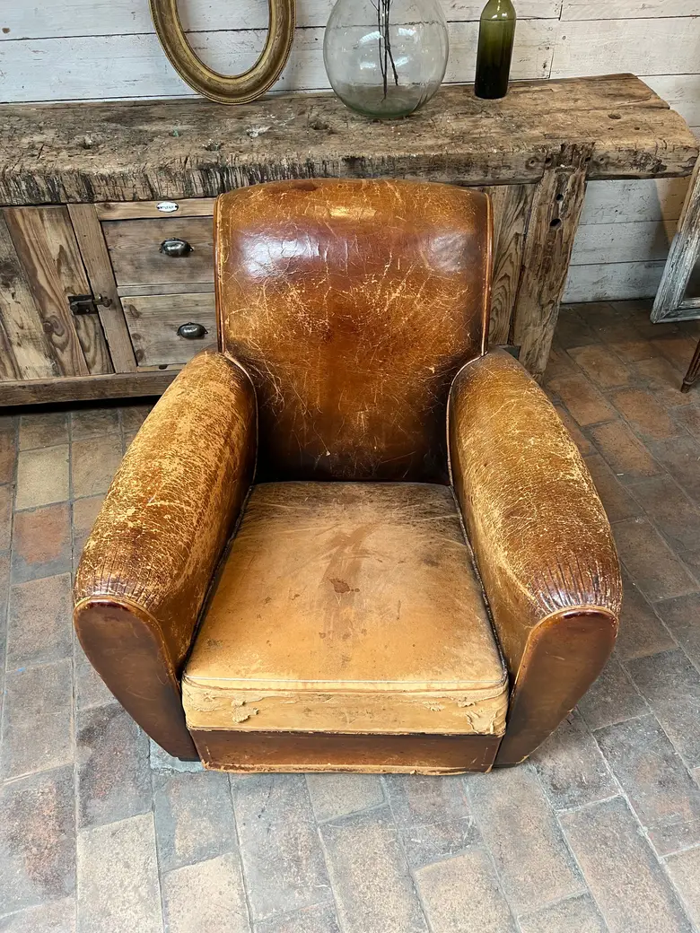 Fauteuil club vintage Années 30