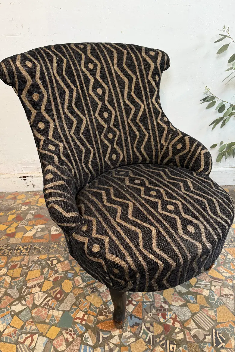 Fauteuil crapaud graphique