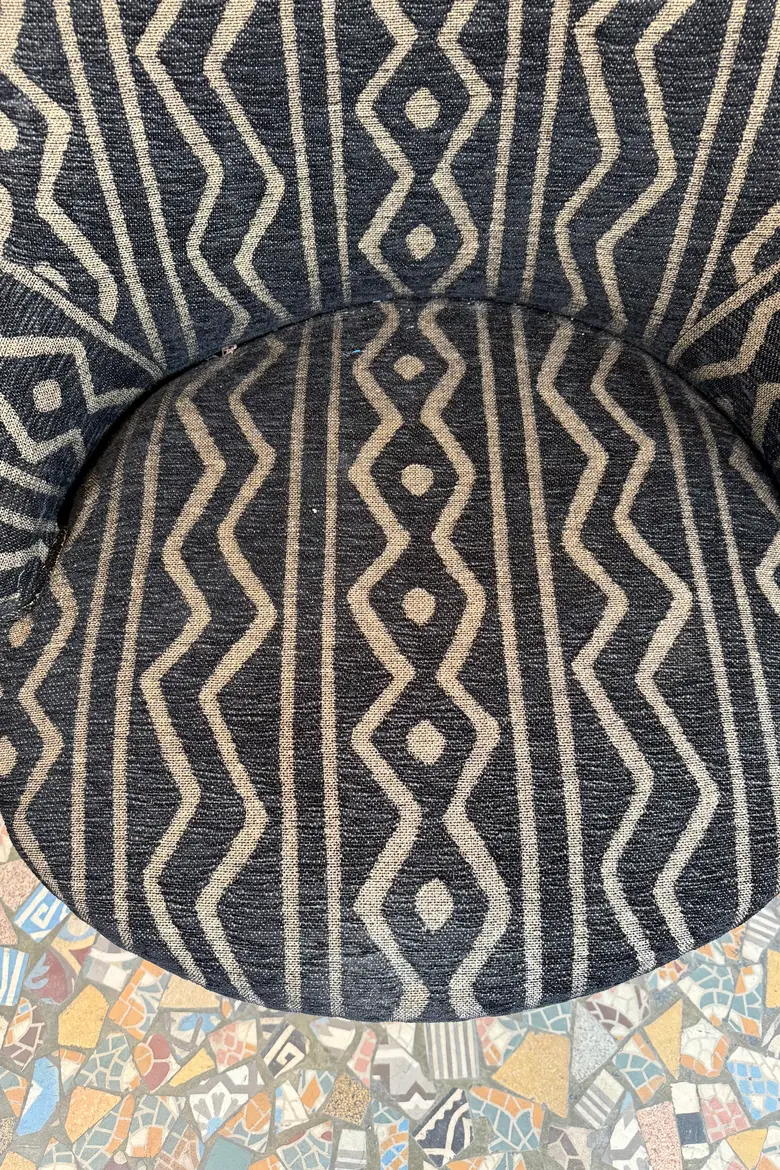Fauteuil crapaud graphique