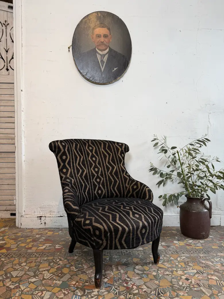 Fauteuil crapaud graphique