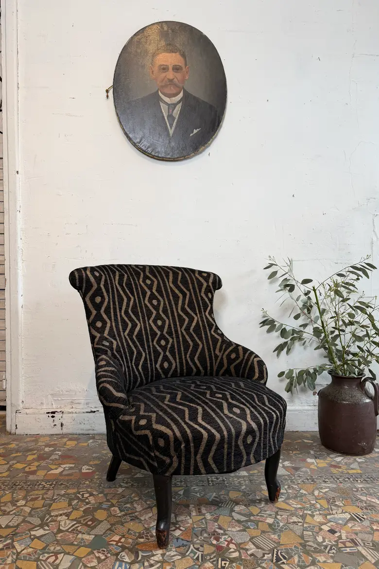 Fauteuil crapaud graphique