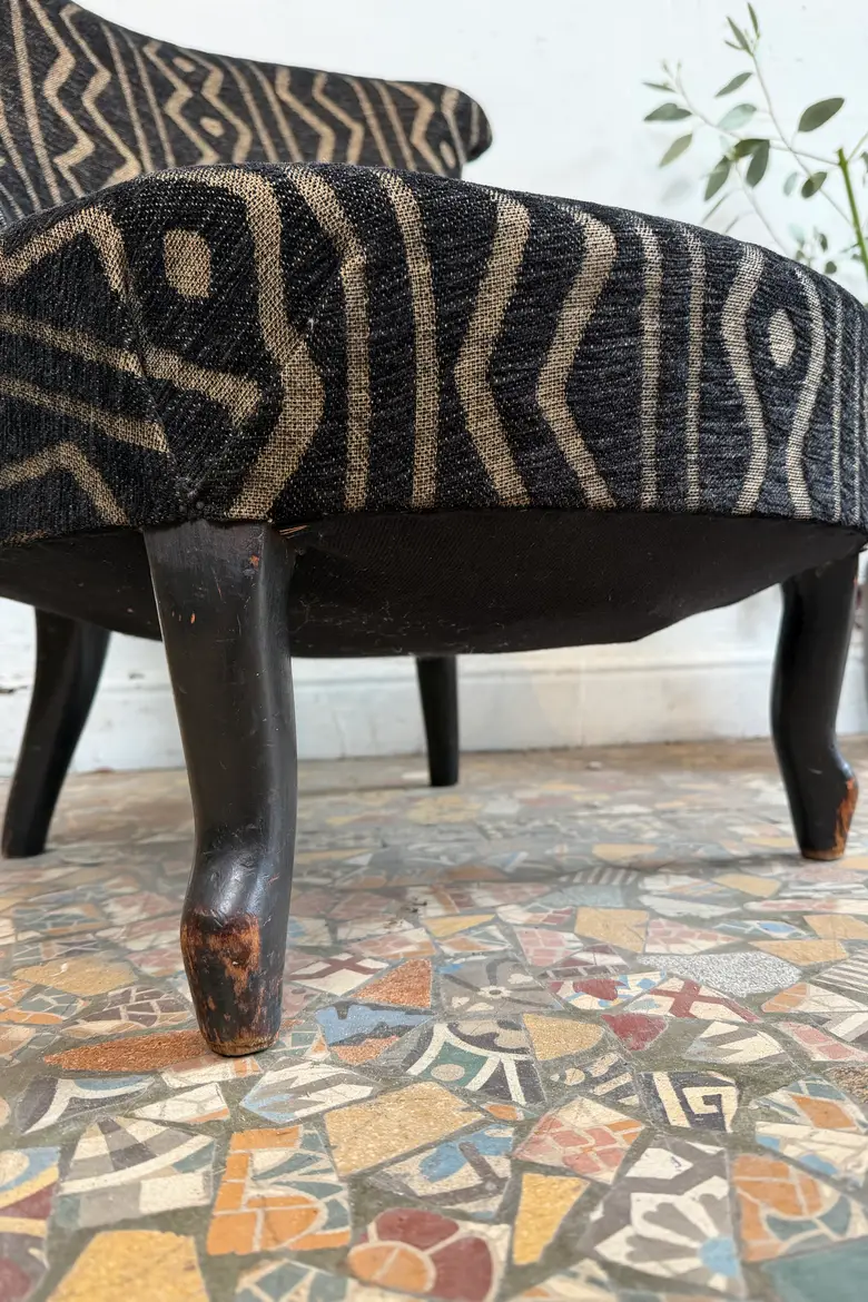 Fauteuil crapaud graphique