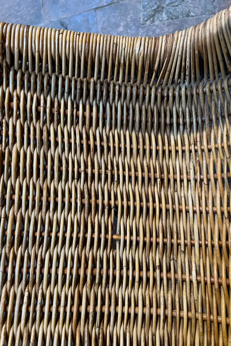 Fauteuil en osier 1950