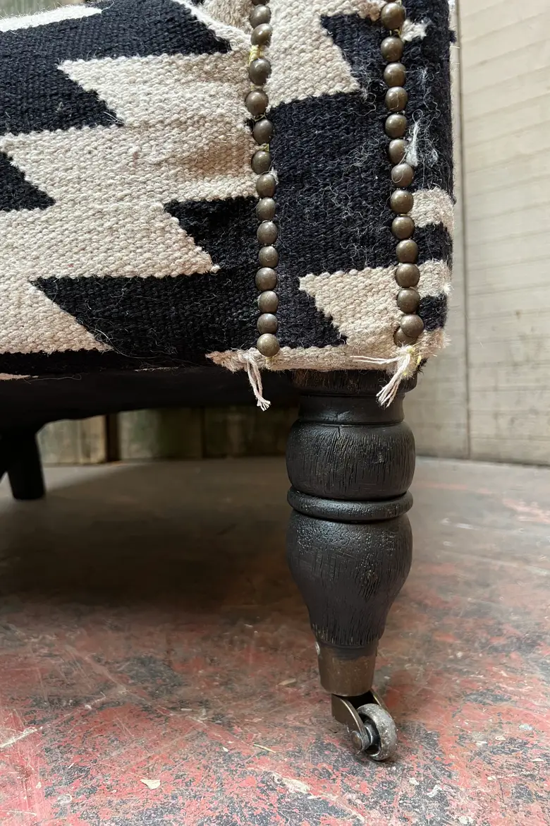 Fauteuil kilim Années 80