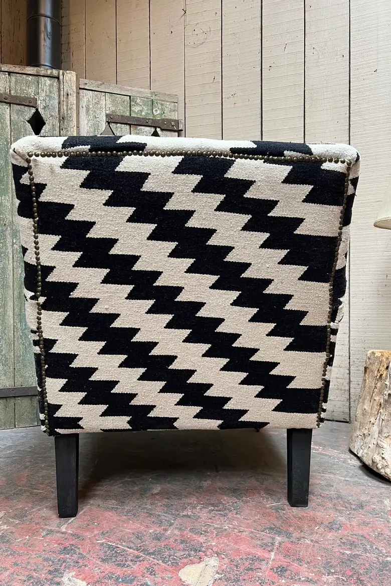 Fauteuil kilim Années 80