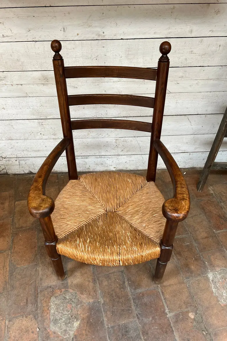Fauteuil rustique style Charles Dudouyt