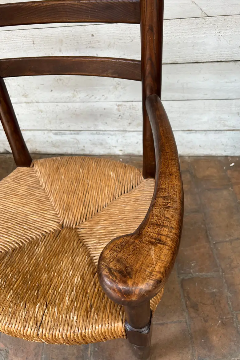 Fauteuil rustique style Charles Dudouyt