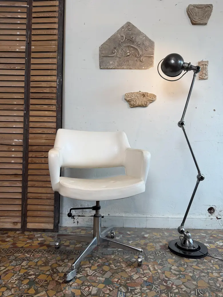 Fauteuil vintage en Skaï — Fauteuil vintage en Skaï
