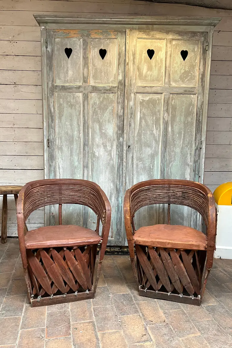 Fauteuils art populaire mexicains Années 70