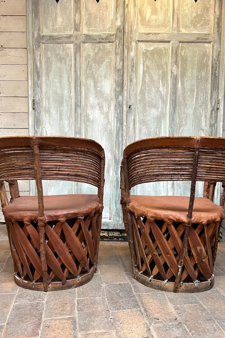 Fauteuils art populaire mexicains Années 70