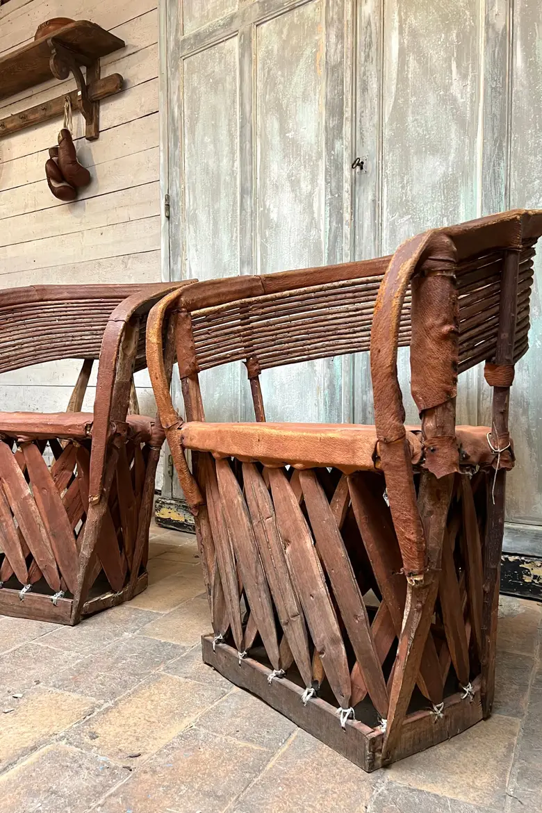 Fauteuils art populaire mexicains Années 70