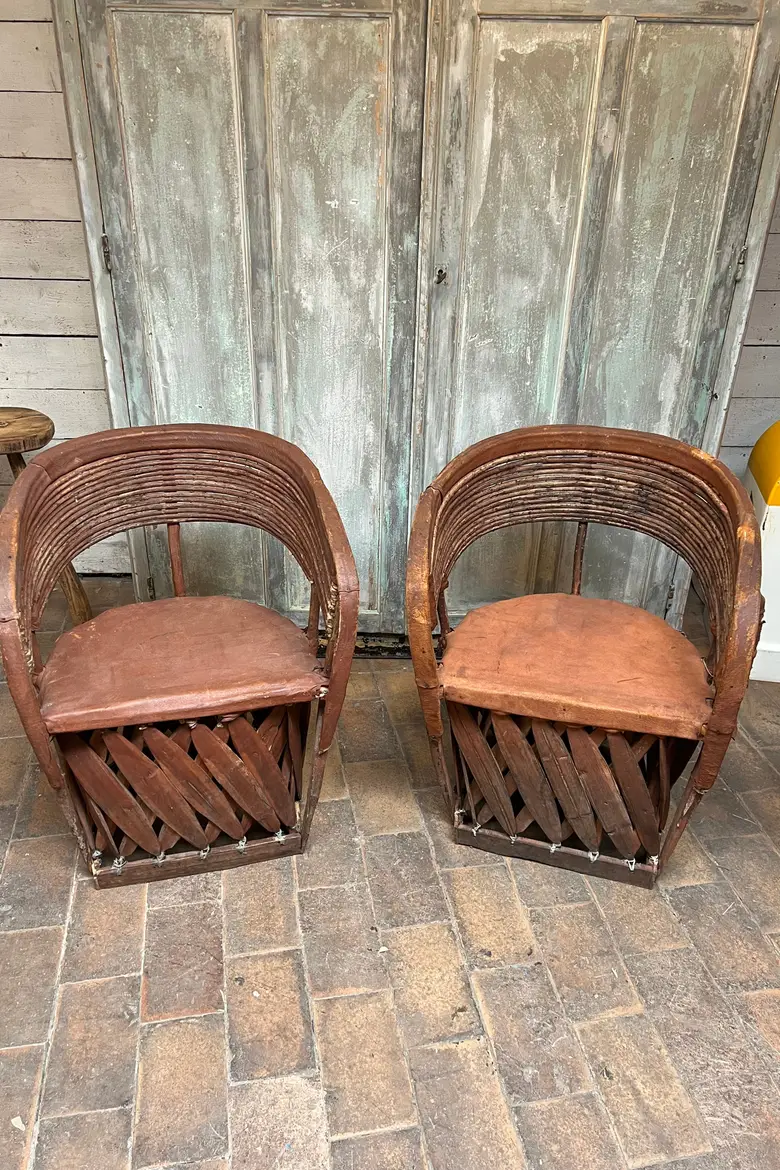 Fauteuils art populaire mexicains Années 70