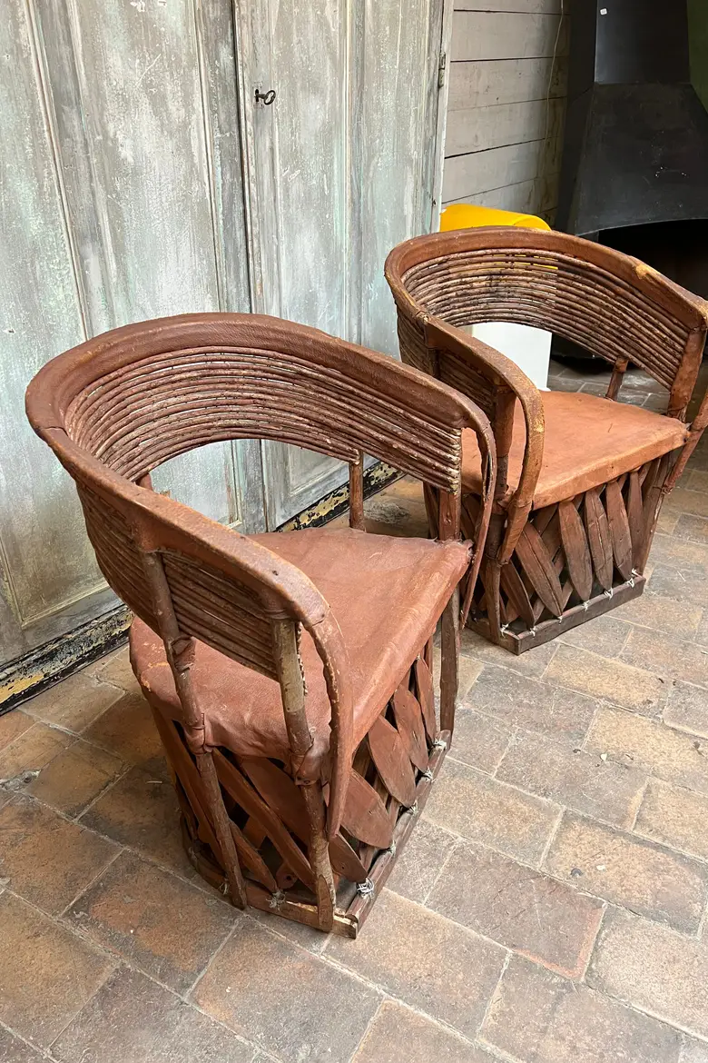 Fauteuils art populaire mexicains Années 70