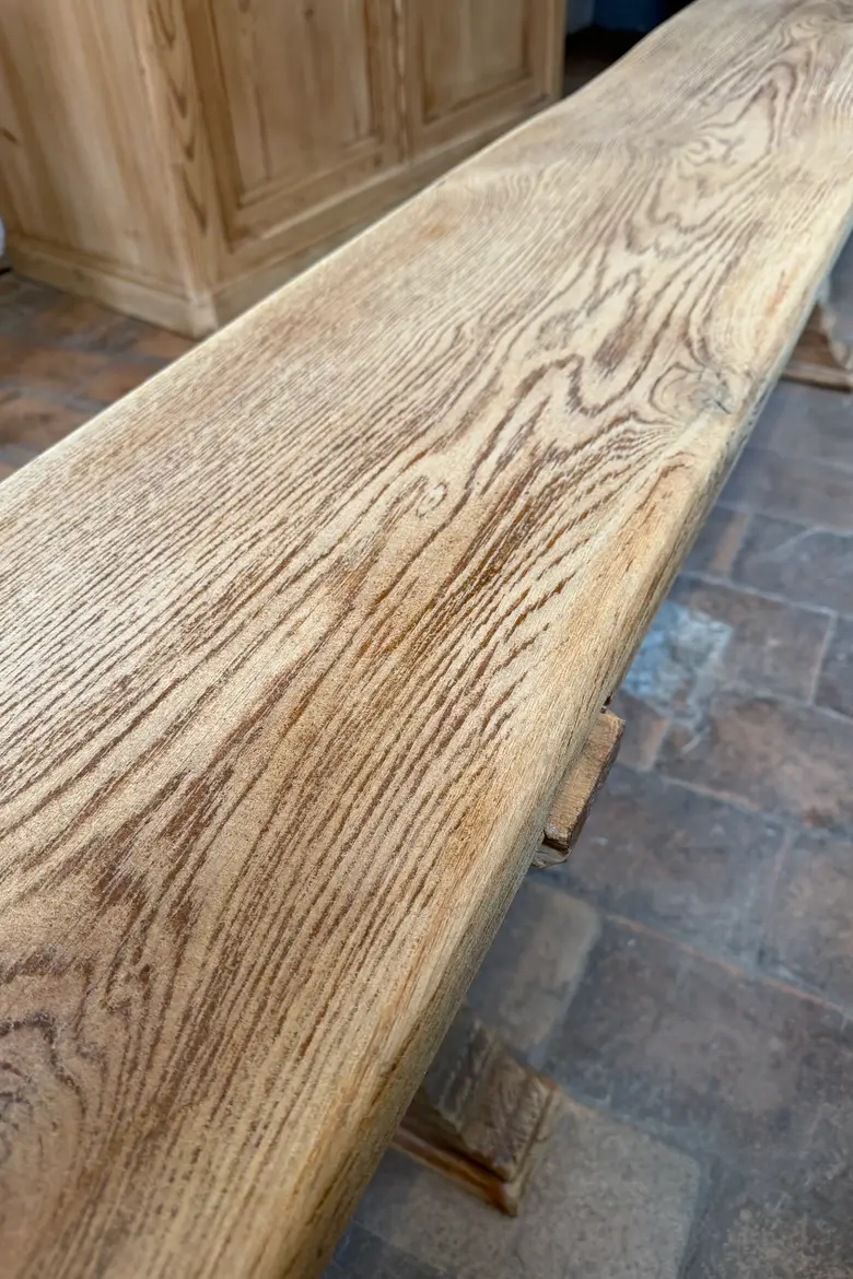 Grand banc en chêne