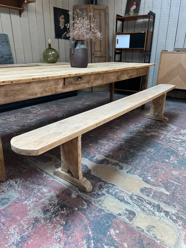 Grand banc en chêne