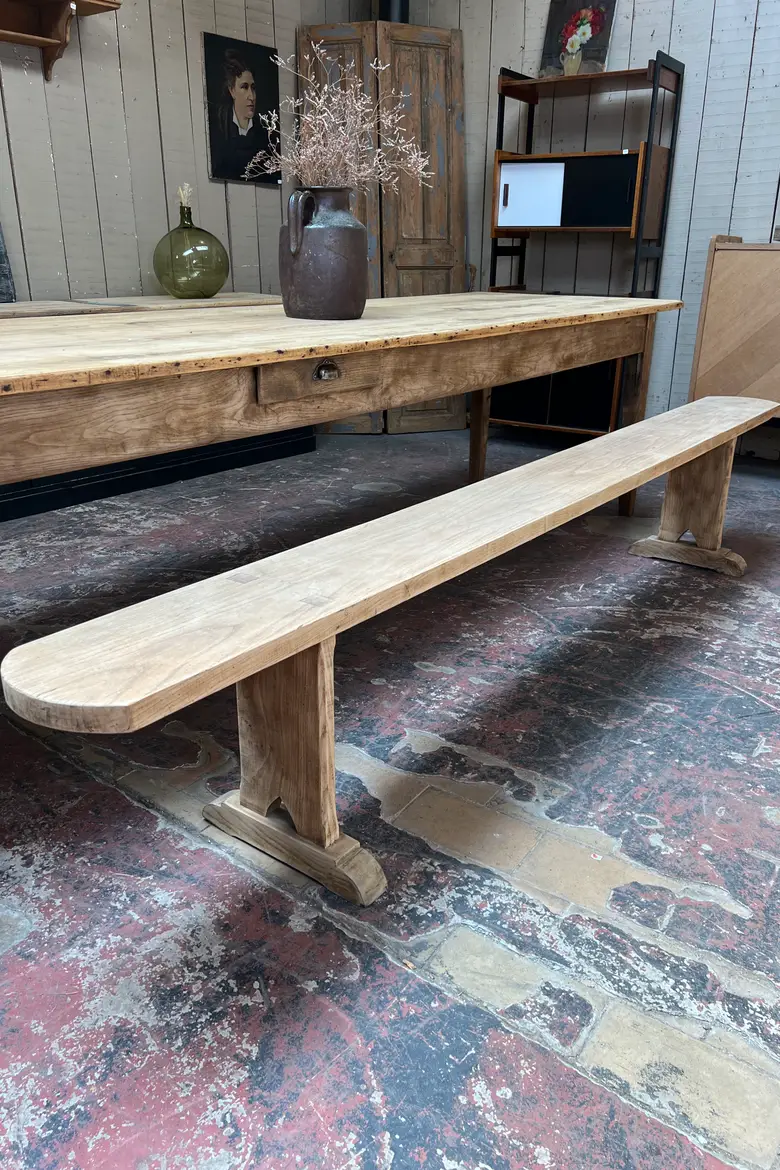 Grand banc en chêne