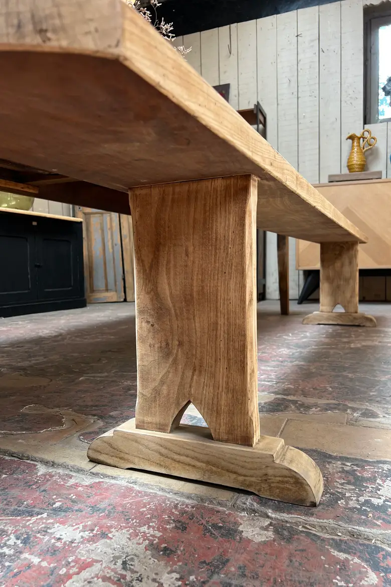 Grand banc en chêne