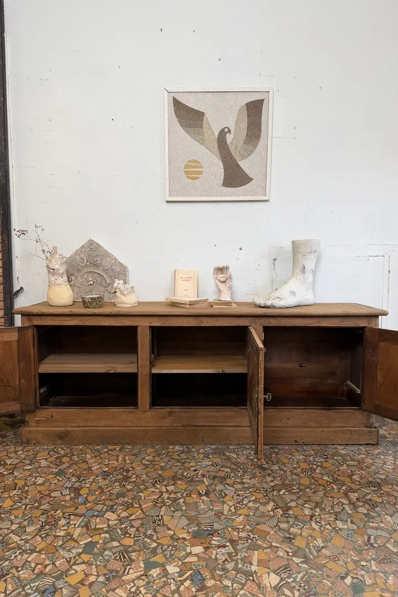 Grand buffet bas en chêne – XIXe siècle