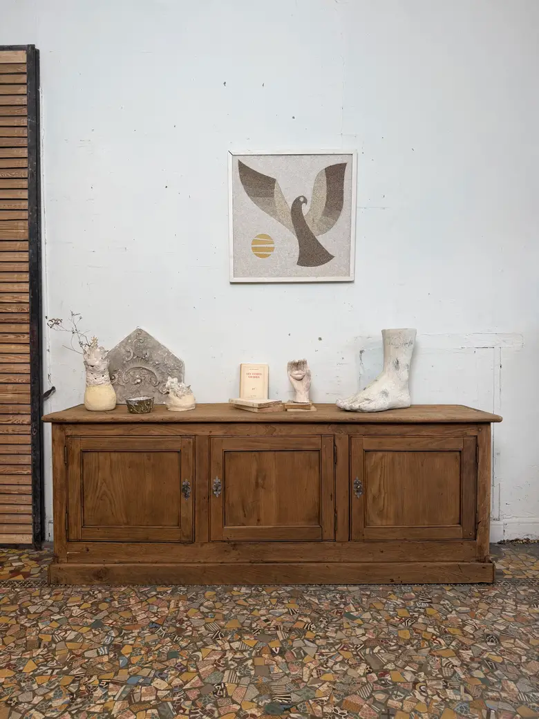 Grand buffet bas en chêne – XIXe siècle