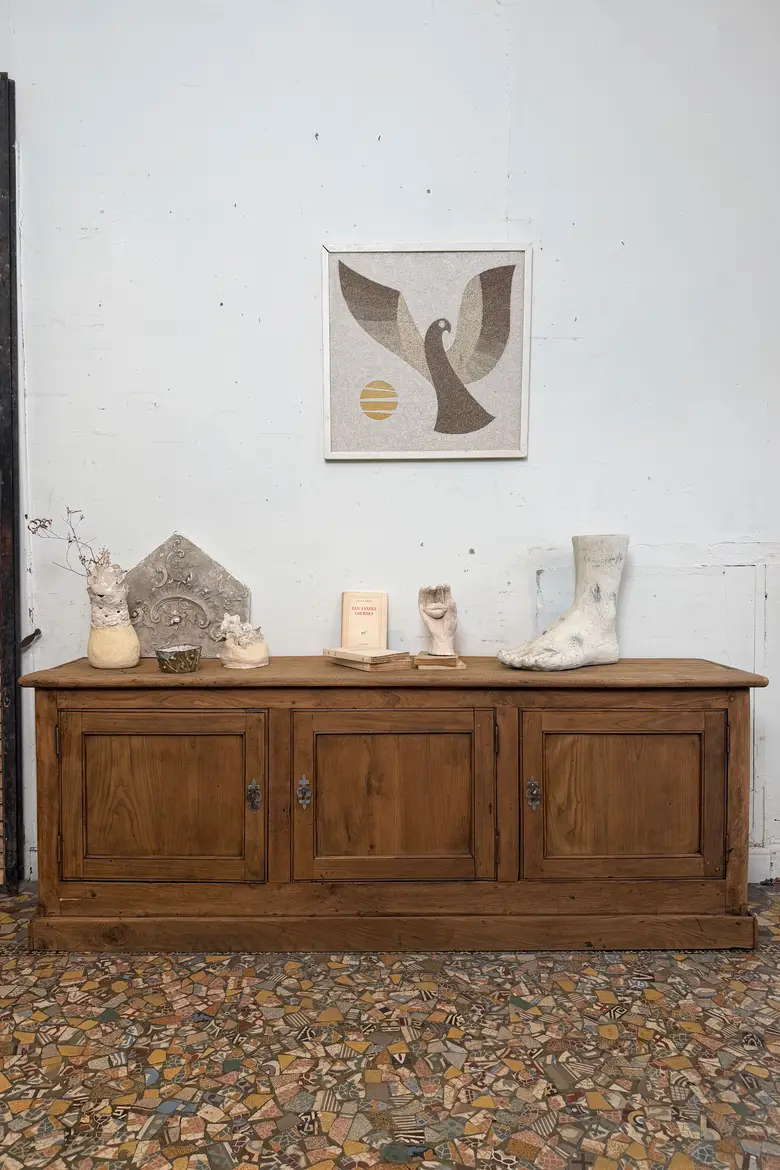 Grand buffet bas en chêne – XIXe siècle