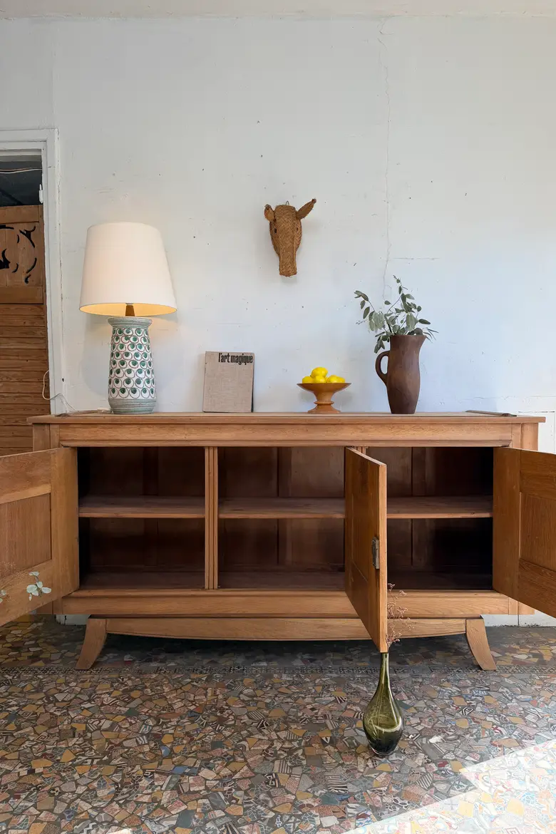 Grand buffet en chêne — années 40