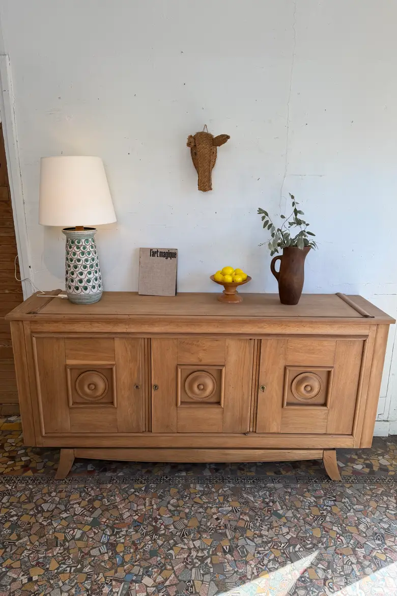 Grand buffet en chêne — années 40