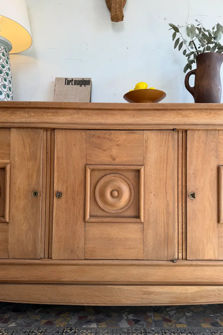 Grand buffet en chêne — années 40