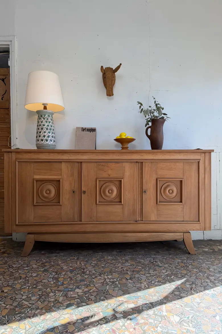 Grand buffet en chêne — années 40