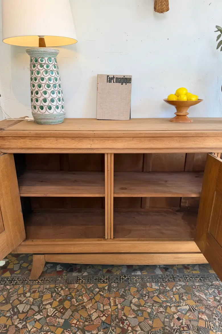 Grand buffet en chêne — années 40