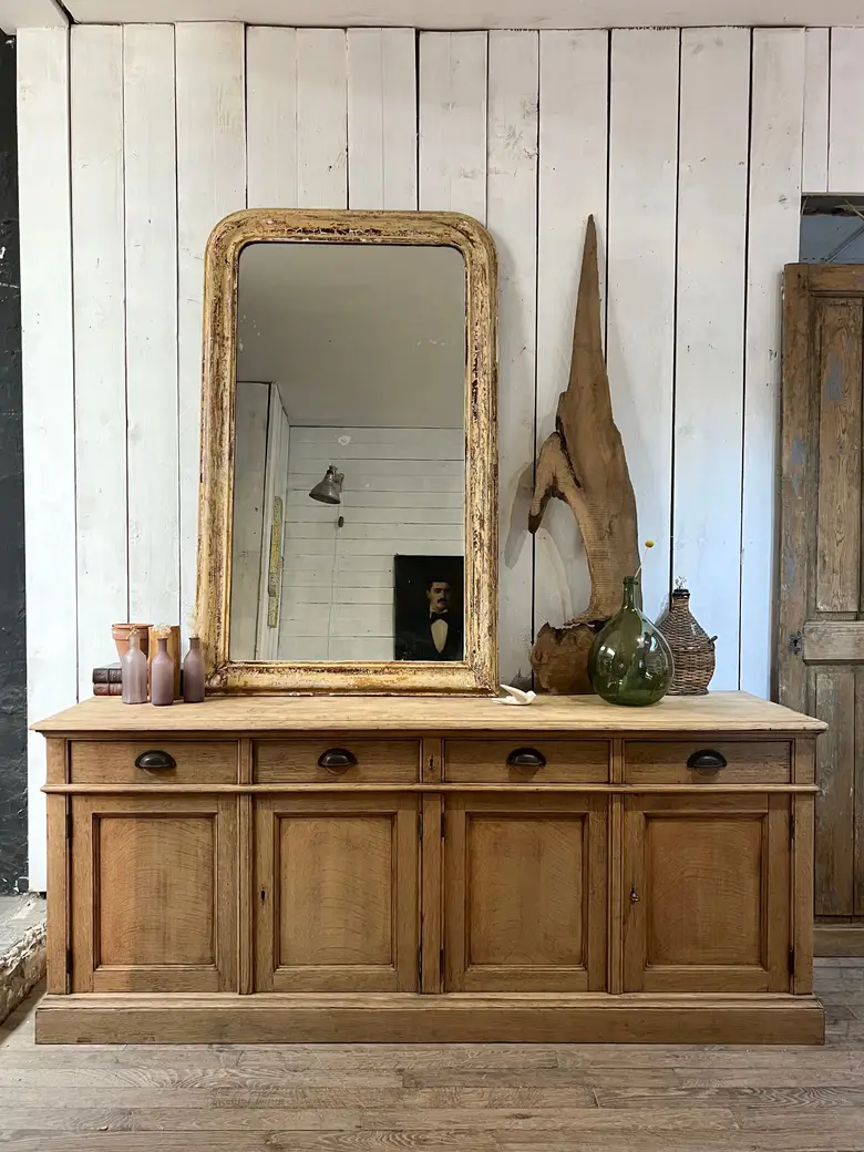 Grand buffet en chêne Début XXème