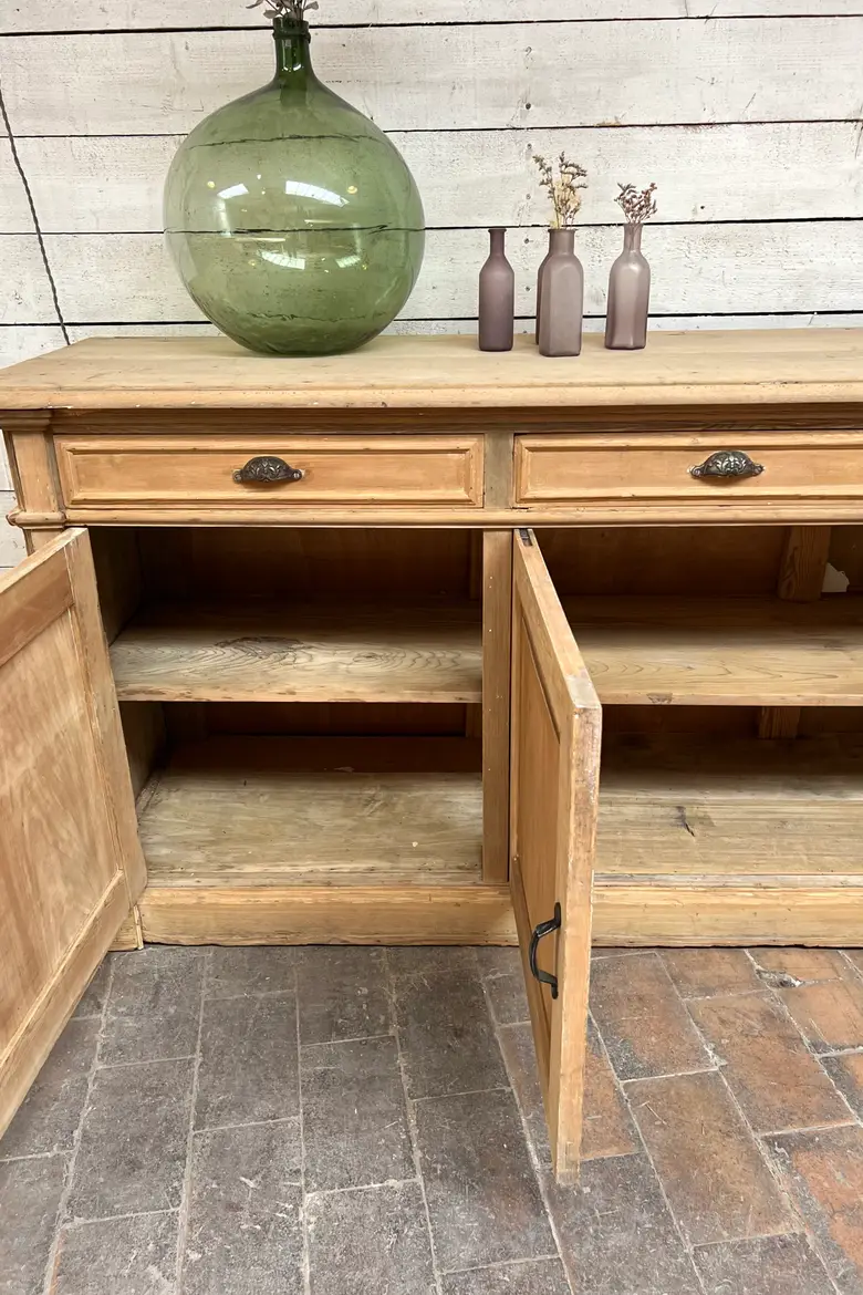 Grand buffet enfilade en sapin 20e
