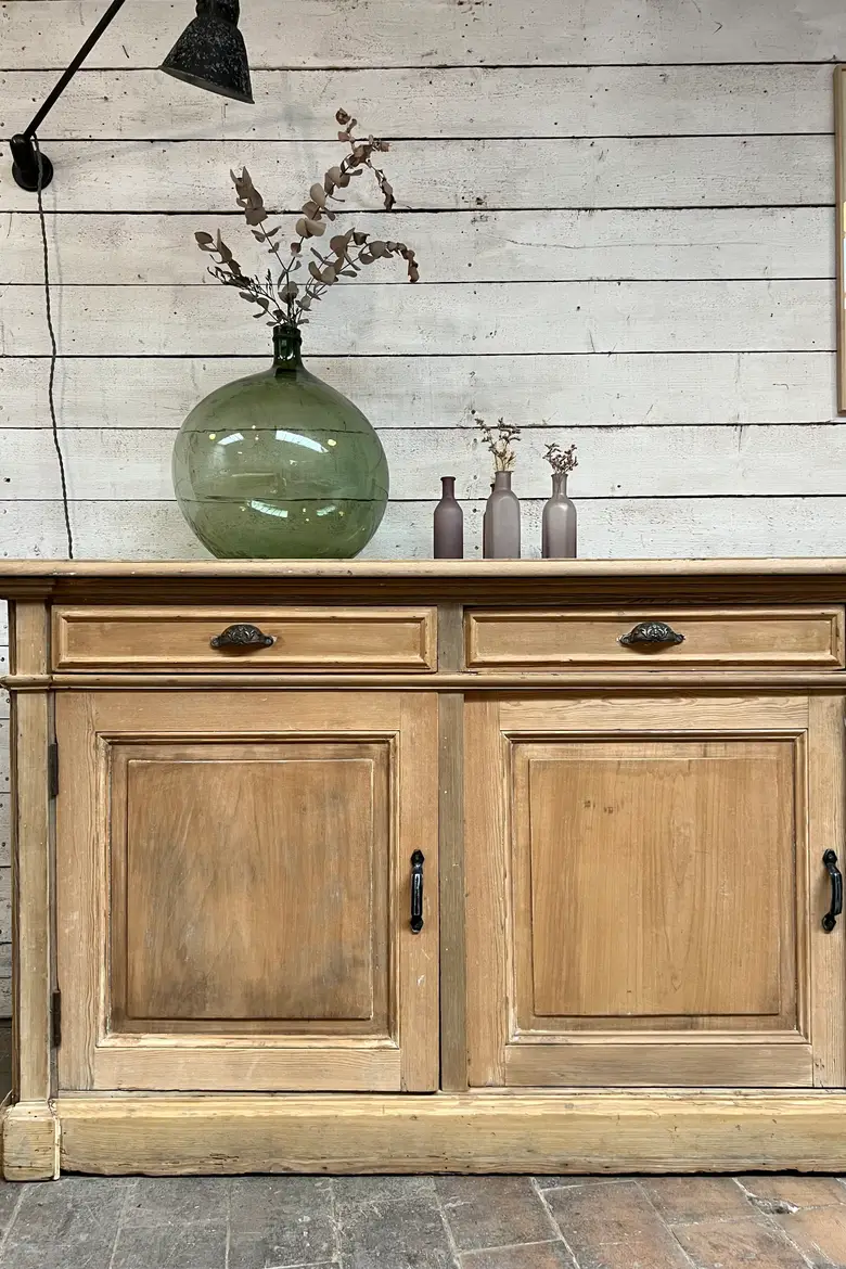 Grand buffet enfilade en sapin 20e