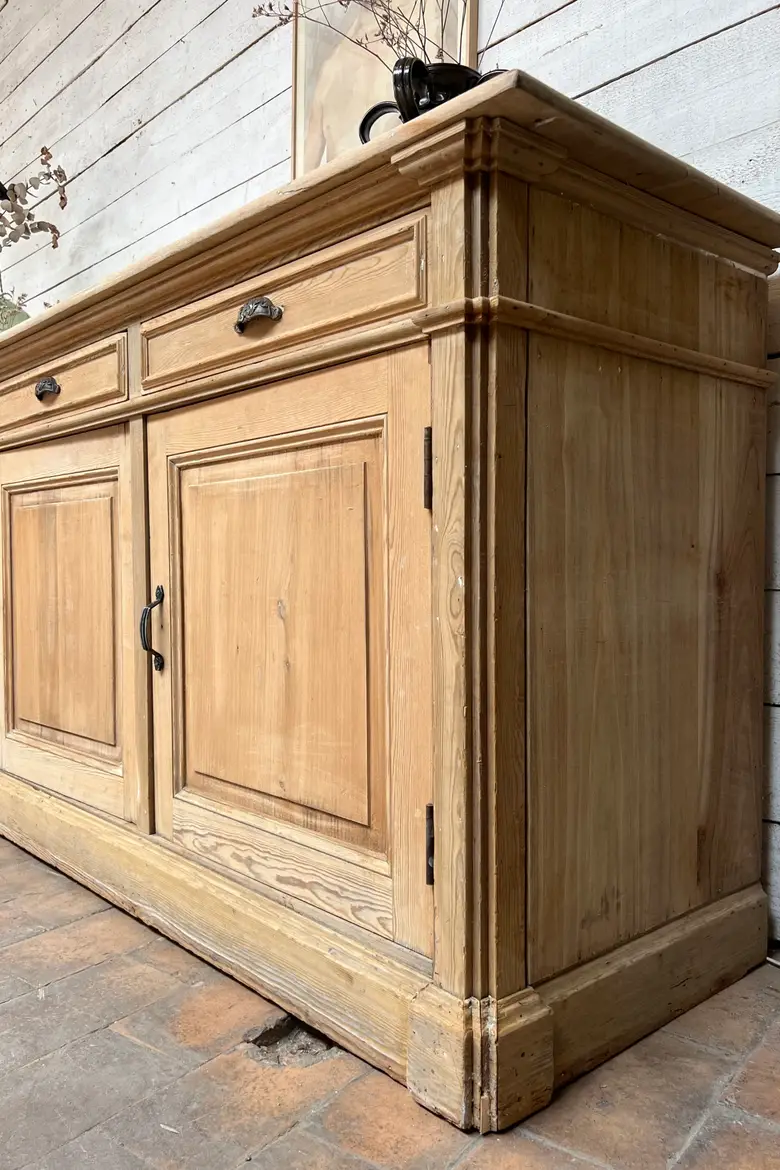 Grand buffet enfilade en sapin 20e